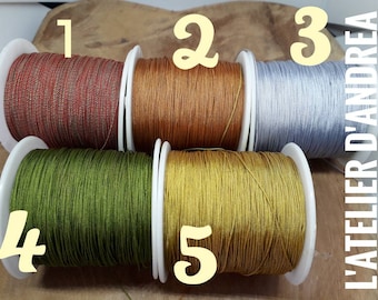 x 5 m of braided yarn, choose colors, 0.5 mm for jewelry making