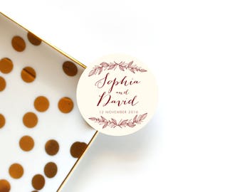 Wedding Favor Stickers, Wedding Favour Stickers, Custom Wedding Stickers, Invitation Stickers, Personalized Stickers, Set of 12 Stickers