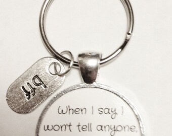 Best Friend Gift, Best Friend Keychain, My Best Friend Doesn't Count, BFF Gift Keychain