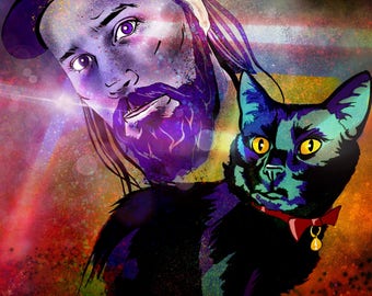 You and your pet....in space! *digital*