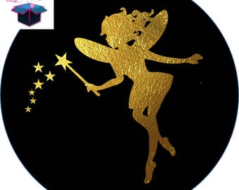 themed fairy 25 mm glass cabochon