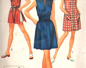 Simplicity 8834 1970's Shift Dress