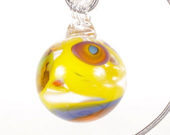 110298 Medium Hand Blown Hanging Art Glass Ball Decorative Ornament