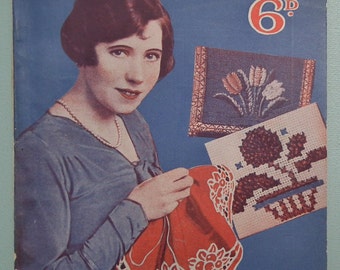 Fancy Needlework Lady's Companion Household Series No. 6 UK vintage 1920s 1930s sewing book 20s 30s embroidery applique cross stitch