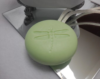 Soap On A Rope (Dragonfly) - Moisturizing Goats Milk Soap - Handmade Unisex Glycerin Gift - Vitamin E - Choose Your Scent - Homemade Soap