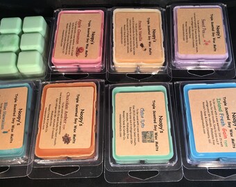 CLEARANCE SALE w Free Sh! Pic 8-22 Clam Shells! NOOPY'S Triple Scented Soy Wax Melts Tarts-Stock up!