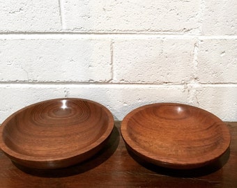 Handmade jarrah bowls, set of 2