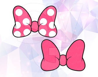 SVG DXF PNG Minnie Mouse Ears Bow Polka Dot Clipart Cut File Cricut Design Silhouette Cameo Decal Vinyl Disney Stencil Heat Transfer Iron On