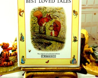 Beatrix Potter Best Loved Tales Squirrel Nutkin, Samuel Whiskers, Miss Moppet and Fierce Bad Rabbit Vintage Book