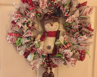 Custom plush christmas wreath