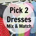 Disney Princess Dress| Disney Dresses for Baby, Toddler & Girls| Set of 2 CUSTOM 100% Cotton Costume| Cinderella Belle Snow White Moana Elsa