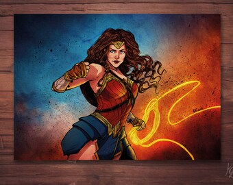 A4 - Wonder Woman print