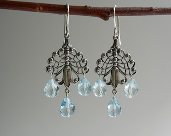 Blue Topaz Muireann Earrings