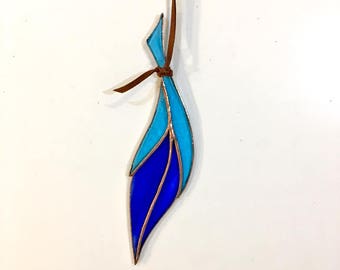 Small Stained Glass Feather