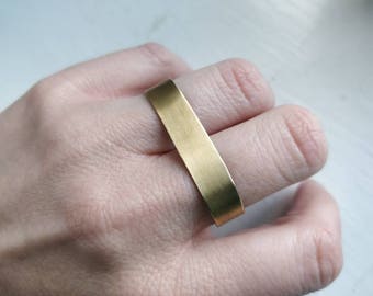 Double Finger Brass Band Ring