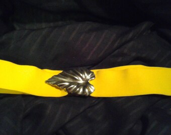Silver Leaf elastic stretch belt