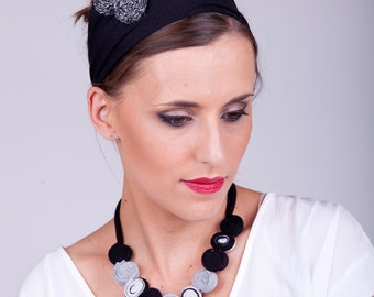 Black headband, adult headband women, adult headband, women's black headband, mom gift, headband adults, fabric headband, tie headband
