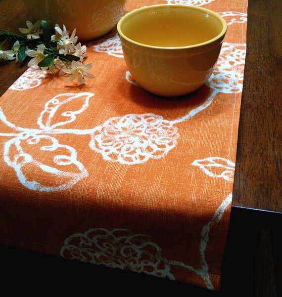 Orange Table Runner Kitchen Table Runner Orange Table
