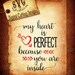 My Heart Is Perfect Because You Are Inside Svg Heart Svg Love SVG DXF PNG and Eps Download Digital Vector Cut FileHtv Silhouette Cricut