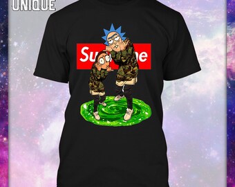 SUPREME Rick and Morty T-shirt-Unisex-Best Price-Adult-Skateboarder-Skateboard Magazine-Skate Shops-Skateboarding-Thrasher
