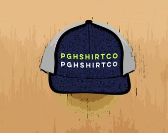 Double PghShirtCo Mesh Back Hat