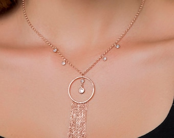 Pendant Necklace | dainty charm necklace | brightstone necklace | dangle necklace