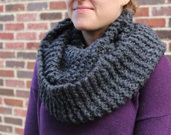 Hand Knit Bulky Infinity Scarf