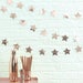 Rose Gold Star Garland - 5m - Metallic Star - Wedding Party | Hen party | Bachelorette Party | Christmas Party | New Year Party | Birthday