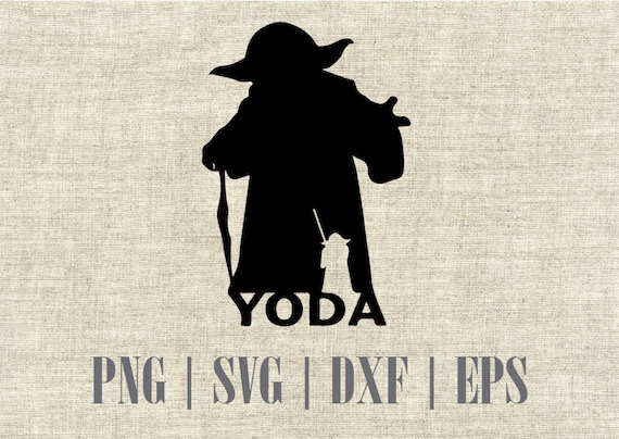 Download Master Yoda Jedi Master Star Wars Silhouette SVG Cutting