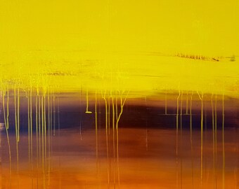 Table large abstract painting 60 x 60 contemporary