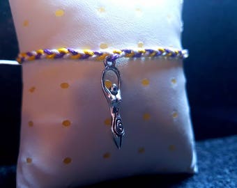 Goddess charm bracelet