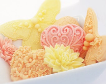 Mother's Gift Set Decorative Soap Hostess Gift Soap Butterfly Soap Heart Soap Vegan Christmas Gift