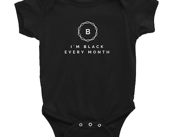 Black Every Month' Infant Bodysuit