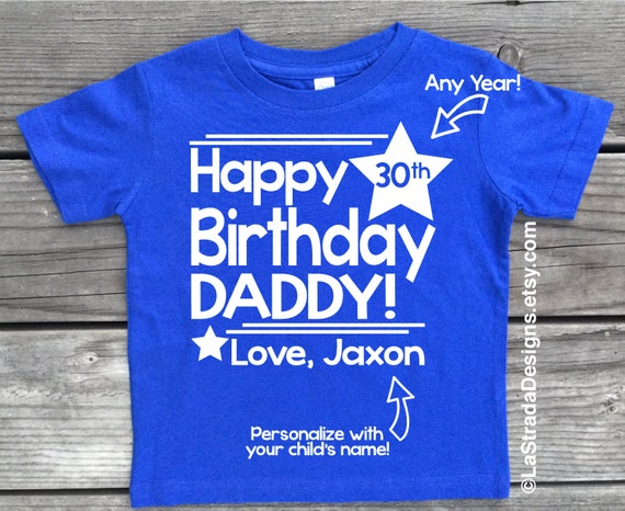 happy 30th birthday daddy t shirt