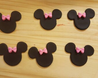 Minnie Cupcake Toppers.