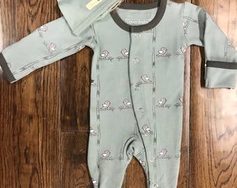 Baby Footed PJs - Baby Clothes - Newborn Clothes - Designer Clothes - Cute Baby Clothe - Trendy Baby Clothes - Personalized Baby Clothes