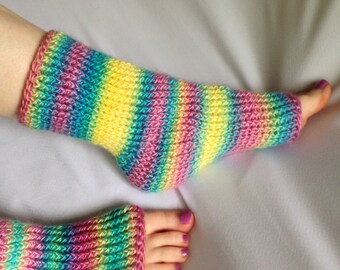 Handmade, toeless, pedicure socks/ flipflop socks