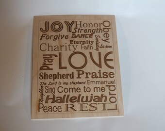 Joy, Strength, Love Plaque