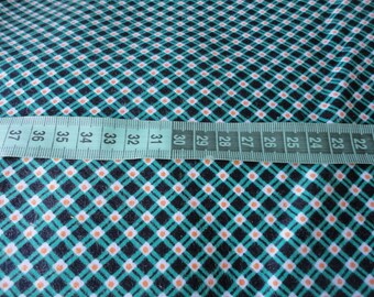 printed cotton flannel black green and white
