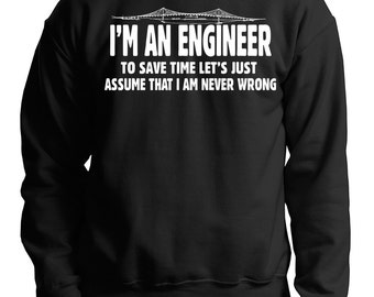 Gift For Engineer Sweatshirt I Am An Engineer Tacoma Narrows Bridge Fleece Sweater