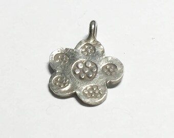 Hill Tribe Silver Charm Flower