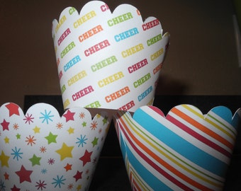 Celebration Cheer Cupcake Wrappers Set of 12