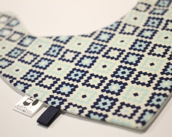bandana bib / bandana bib * Blue GEO *.