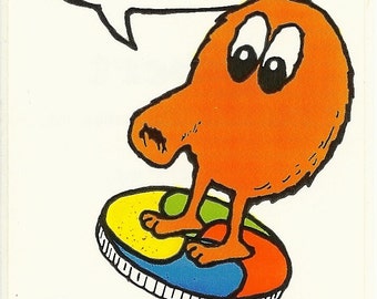 Vintage 80's Q-bert Arcade Game Sticker