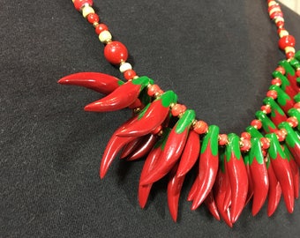 Chile pepper necklace