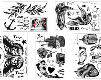 Harry Styles Inspired Temporary Tattoos - Complete Set!