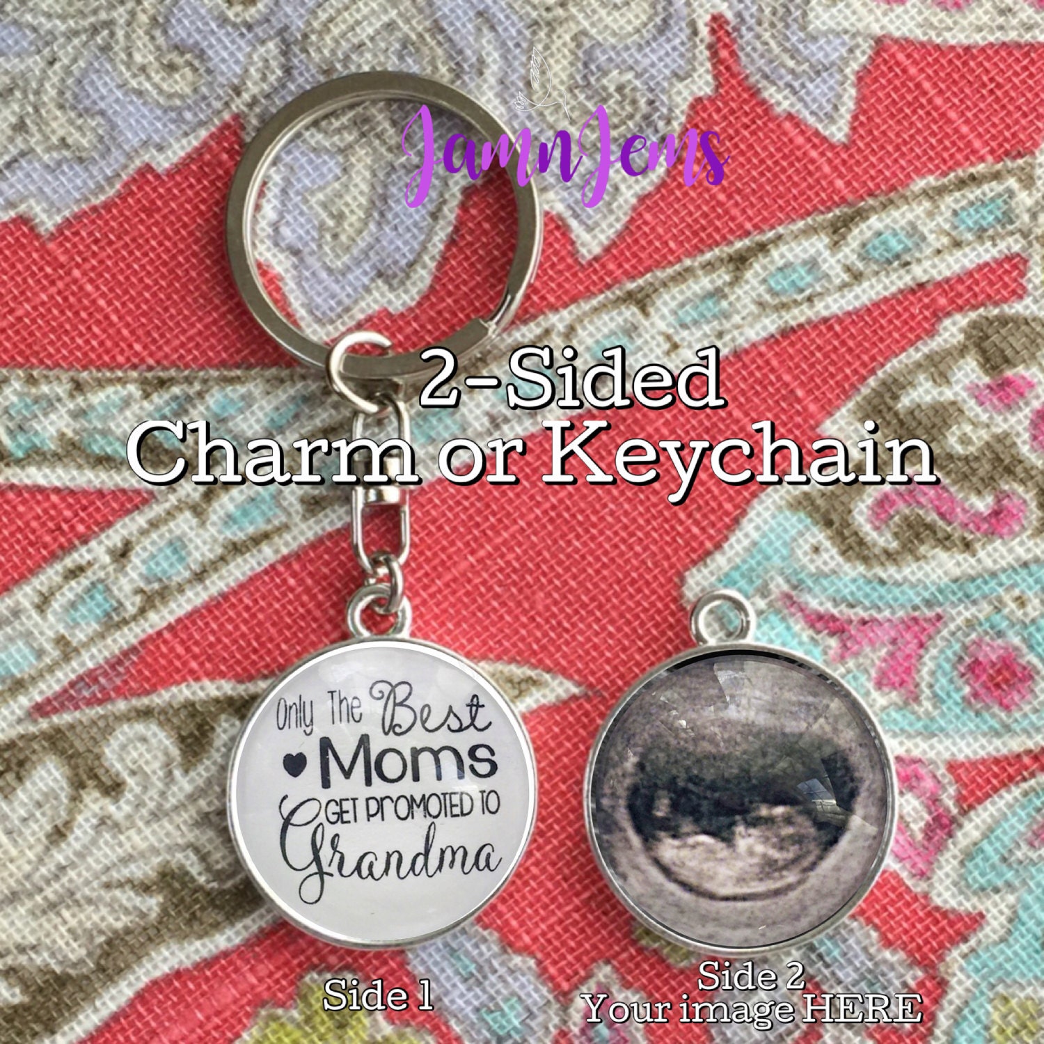 custom grandma photo keychain personalized gifts for grandmother