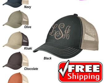 Super Soft Mesh Back Monogrammed hat, Monogrammed baseball cap, Monogrammed trucker Cap, country girl cap, Gifts for women by Tori's World