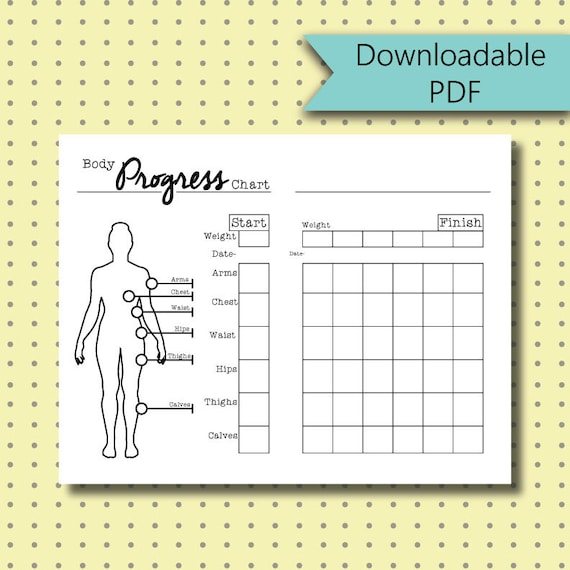 Bullet Journal Stickers Body Measurement Chart Page Stickers