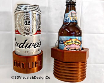 Shower Beer Bottle Holder - Best Man Beer Holder - Beer Carrier - Beer Tote - Groomsman Gift - 3D Printed - Bathtub Beer Mug - Beer Gift